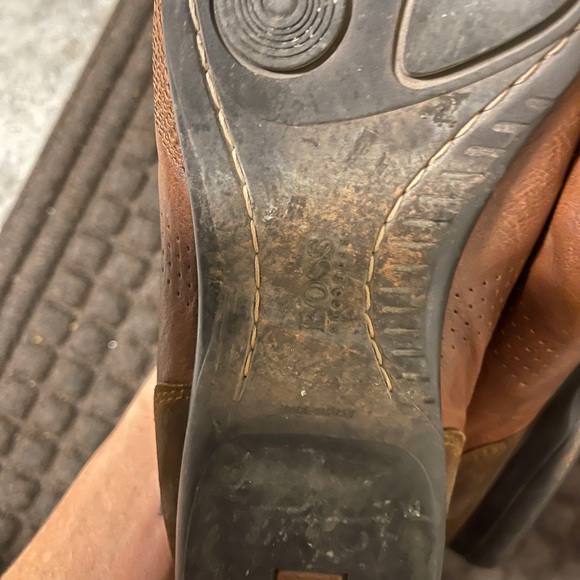 Men's Hugo Boss Saturn Brown Leather Sneakers Trainers Size US 11 EU 44 - Picture 11 of 14